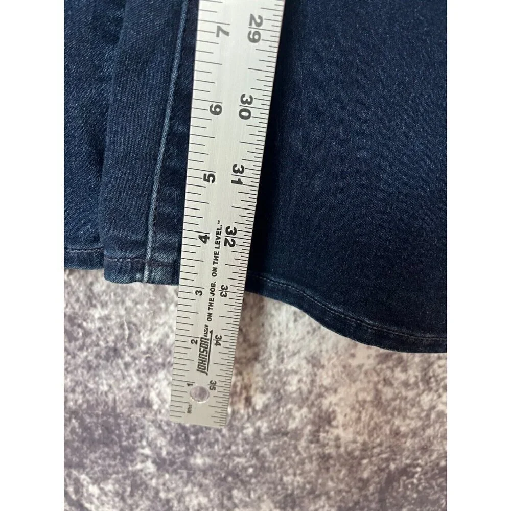 Paige Jeans Womens 29 Manhattan Blue Denim Mid Rise Bootcut Stretch Boho 33‎ L